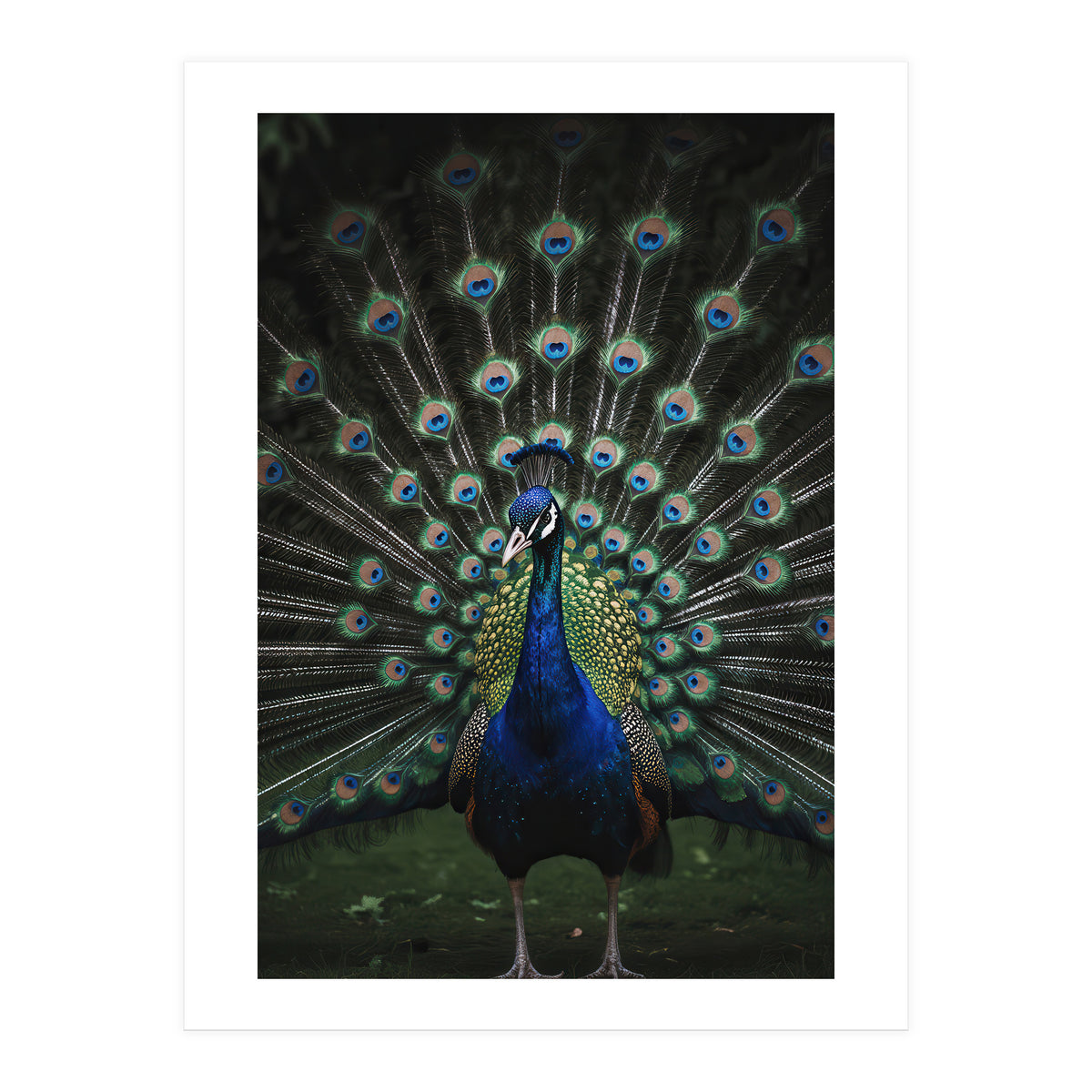 Peacock Portrait Photography (Print Only)