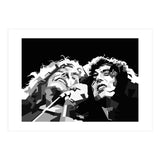 Robert Plant & Jimmy Page Black Illustration (Print Only) thumbnail