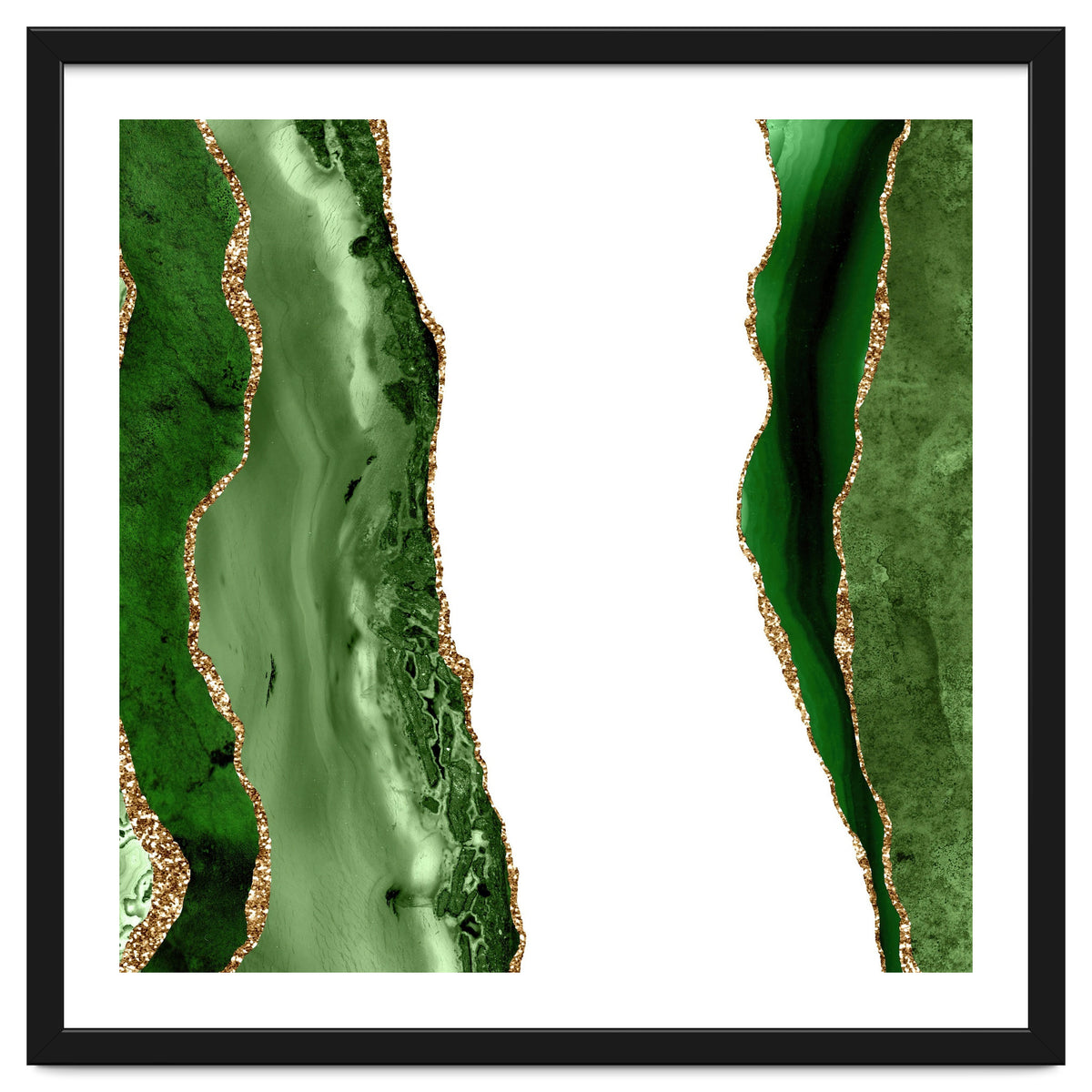 Green & Gold Agate Texture 20