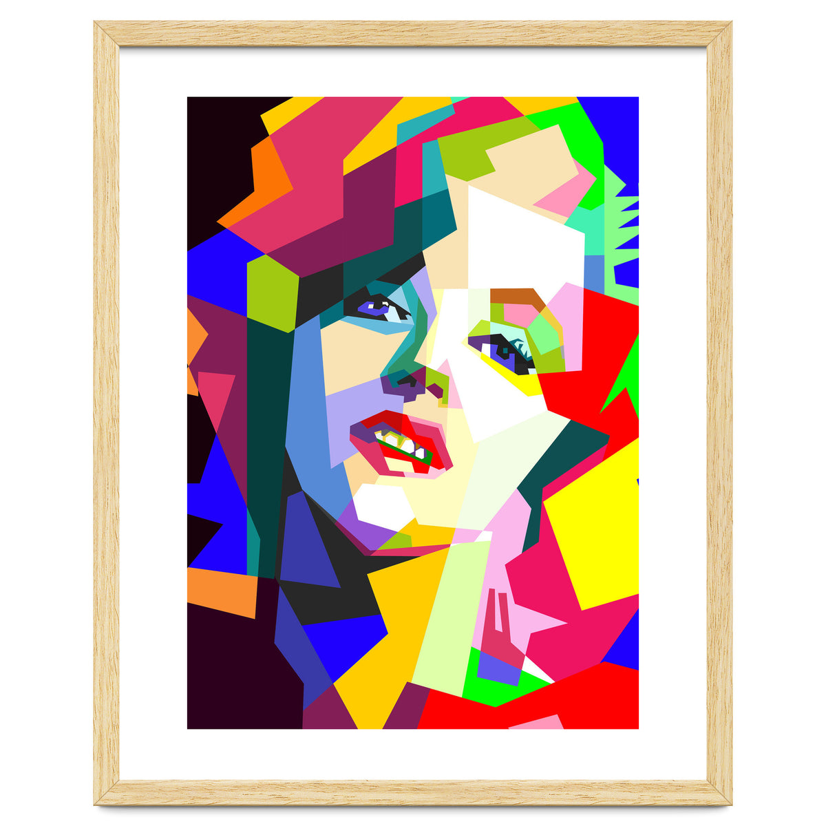 Hollywood Actress Monroe Pop Art WPAP Illustration