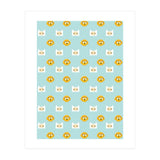 Minimalist Finn And Jake Seamless Cartoon Pattern (Print Only) thumbnail