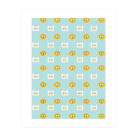 Minimalist Finn And Jake Seamless Cartoon Pattern (Print Only)