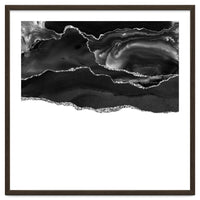 Black & Silver Agate Texture 05