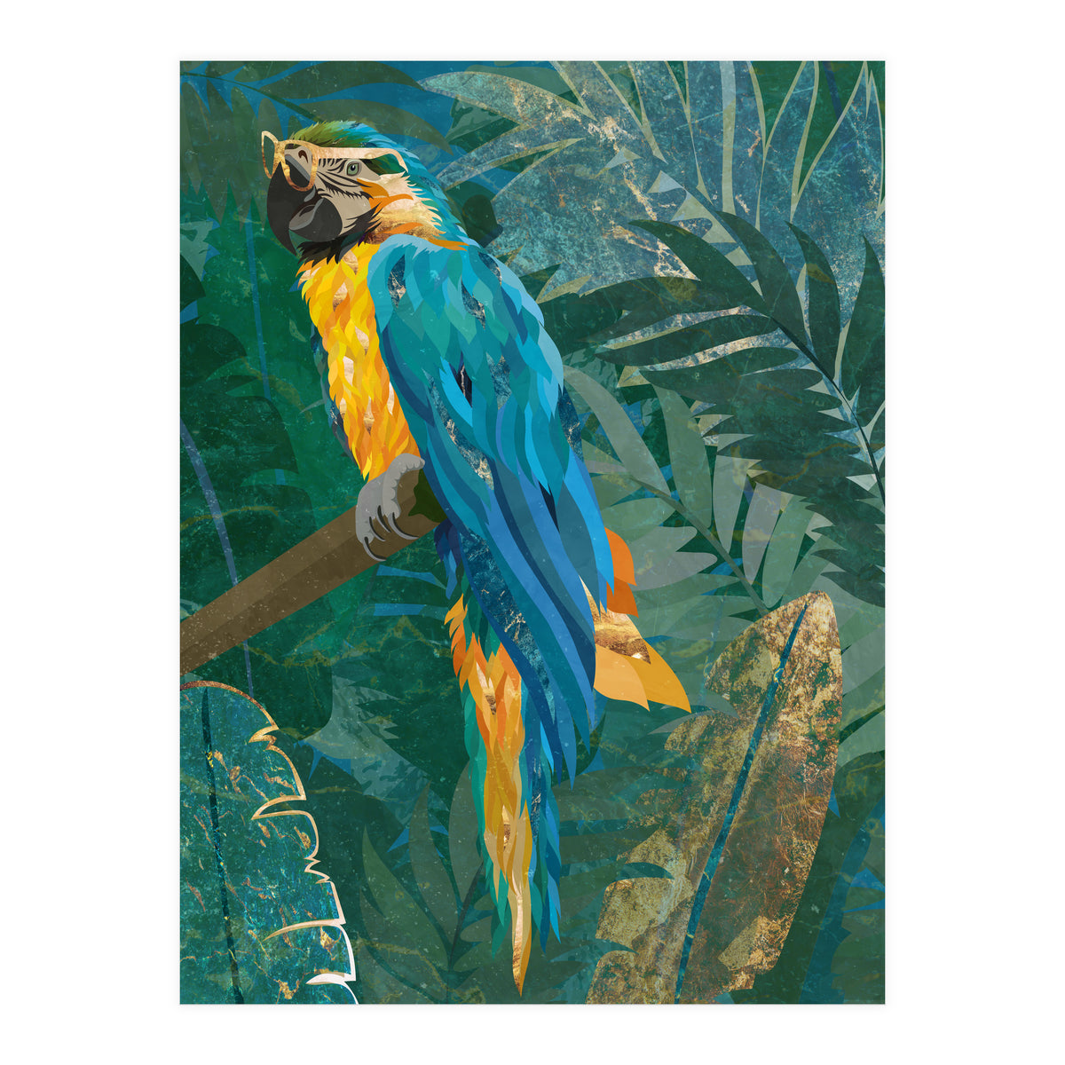Macaw in the jungle (Print Only)