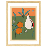 Abstract Pear And Orange Art