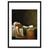 Jean Paul Marat, dead in his bathtub, assassinated by Charlotte Corday in 1793. JACQUES LOUIS DAVID. thumbnail