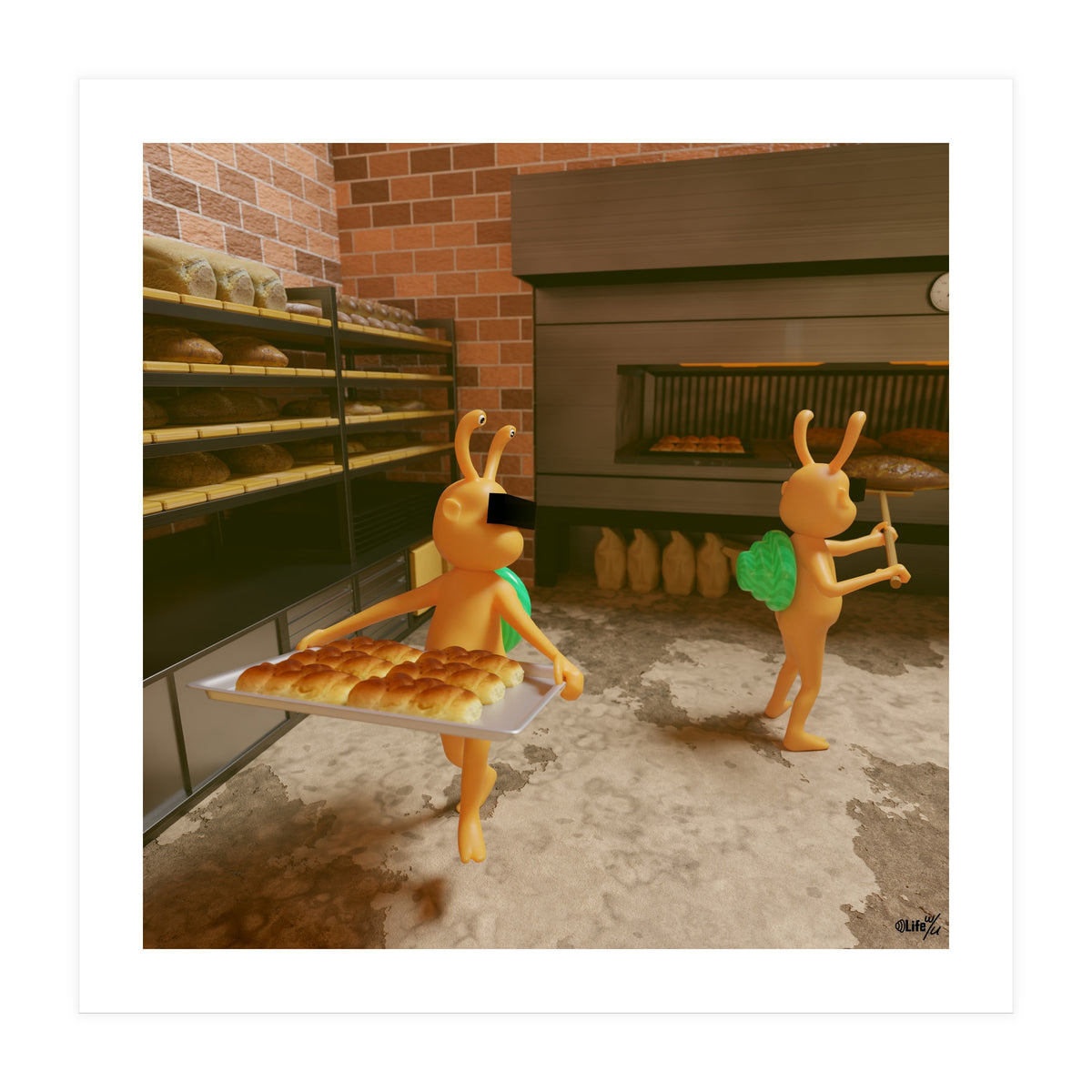 Bakery "Fresh out of the Oven" (Lwuba 031 Bakery 02) (Print Only)