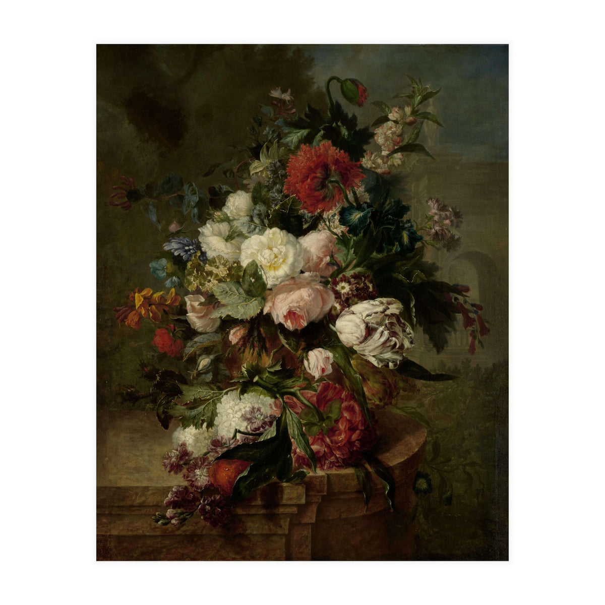 Still Life with Flowers. Dating: 1789. Measurements: h 73 cm × w 60 cm; d 6.5 cm. (Print Only)