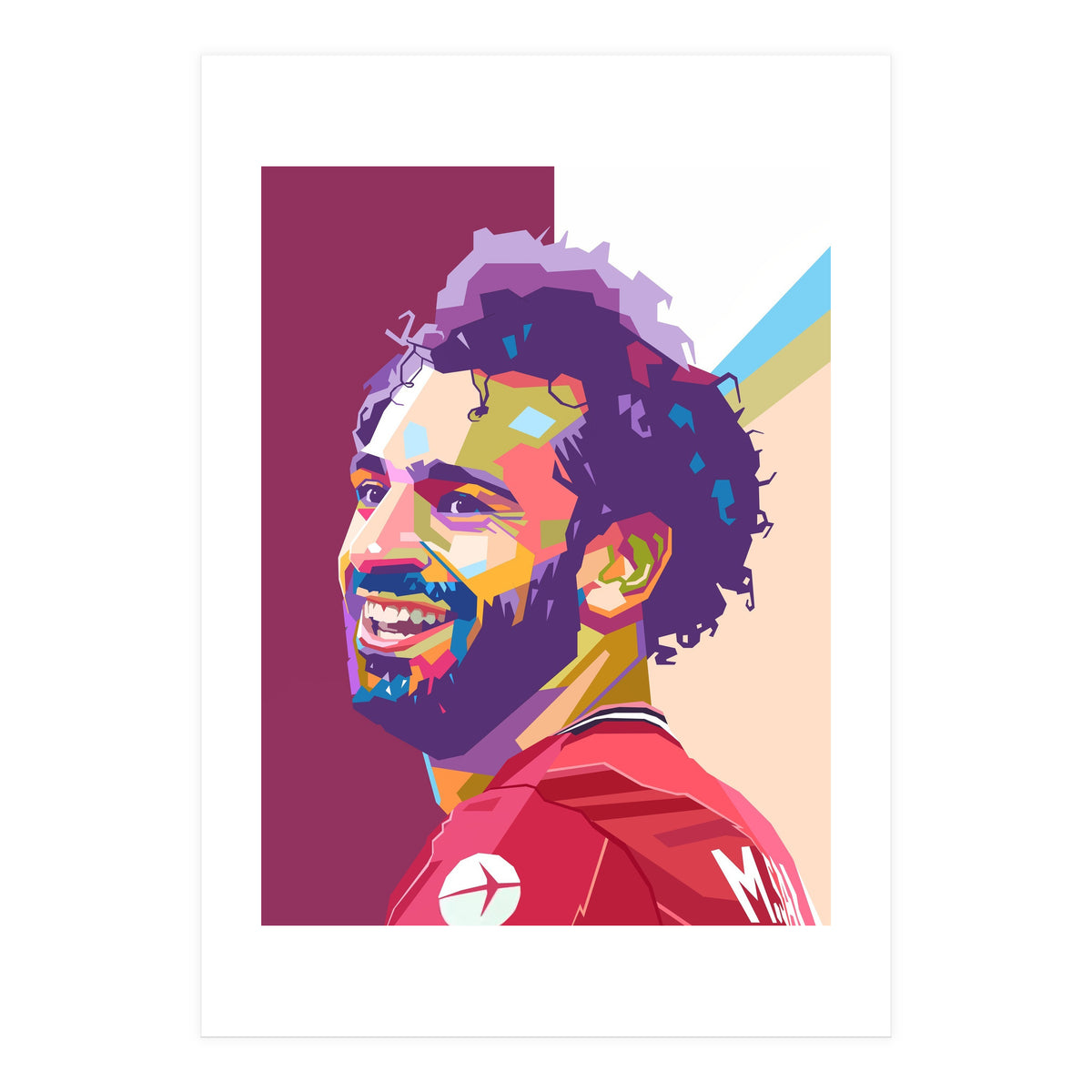 Mohamed Salah pop art portrait (Print Only)