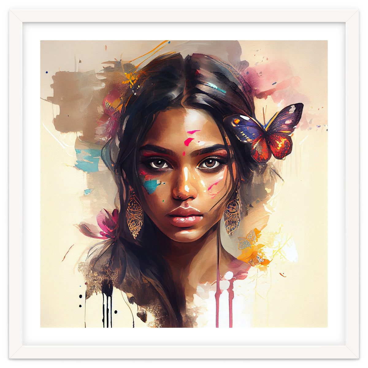 Watercolor Hindu Woman #1