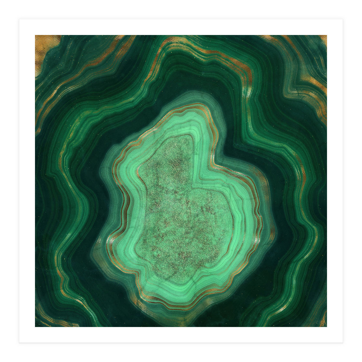 Malachite Texture 06 (Print Only)
