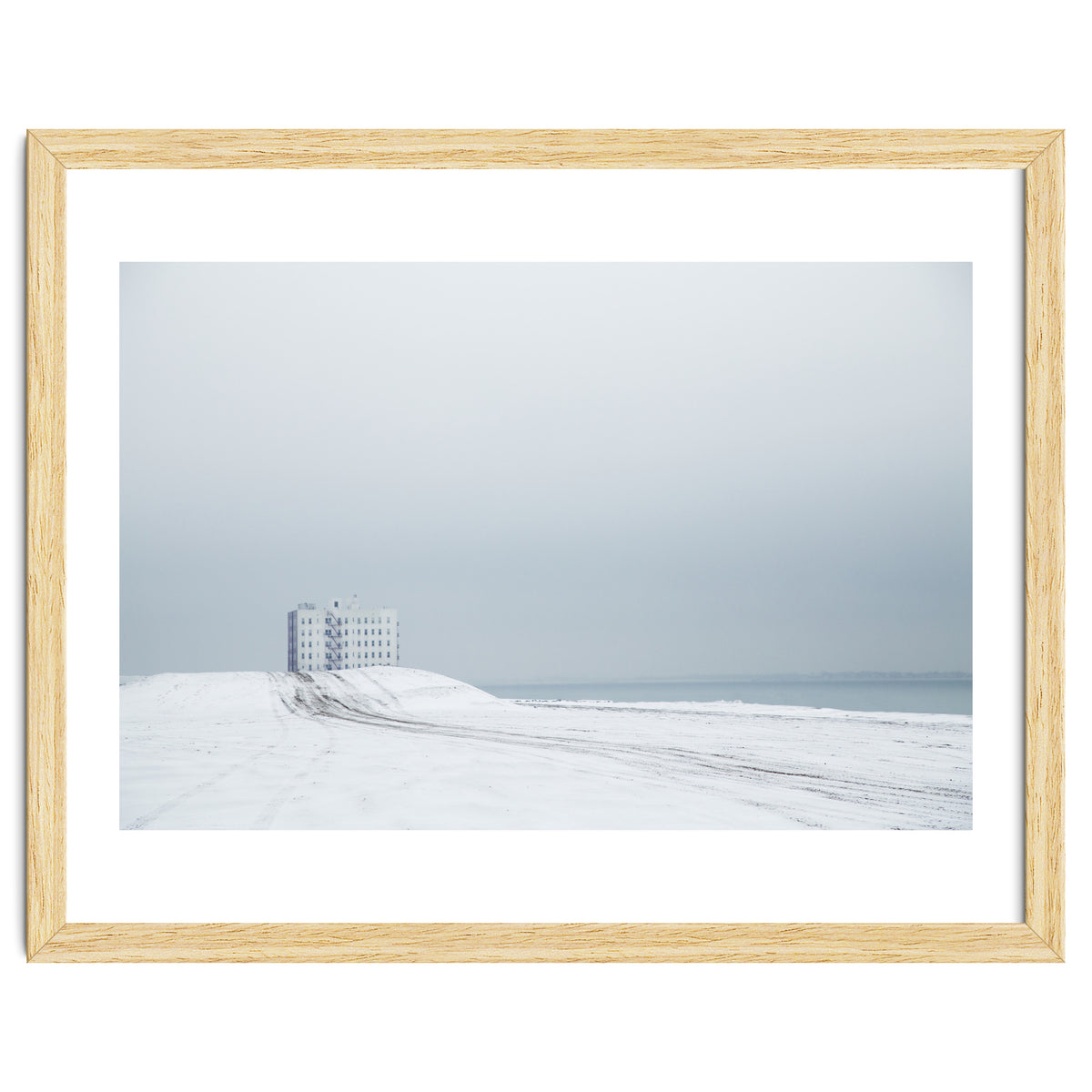 White Building - Winter seascape