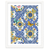 Sicilian Italian Tiles Butterflies And Flowers thumbnail