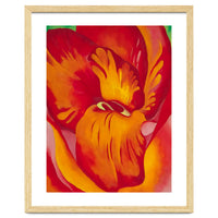 Georgia O’Keeffe – Canna Red and Orange (1926) | Vibrant Modernist Floral Painting in Bold Organic Forms
