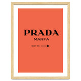 Prada Marfa, Fashion Sign Poster, Chic Decor, thumbnail