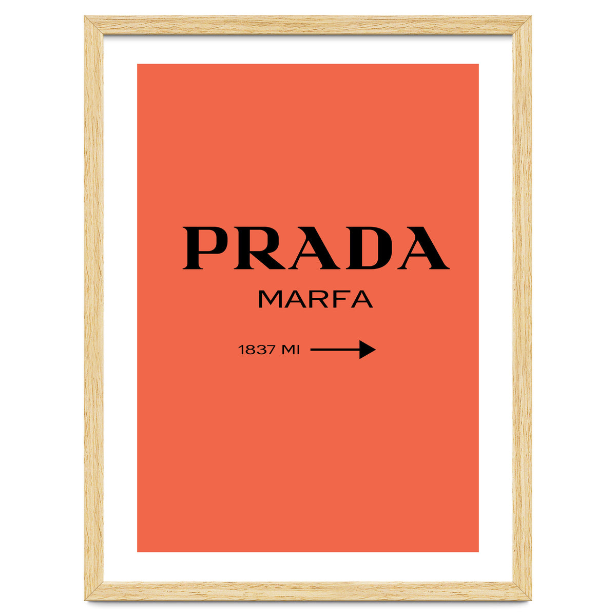 Prada Marfa, Fashion Sign Poster, Chic Decor,