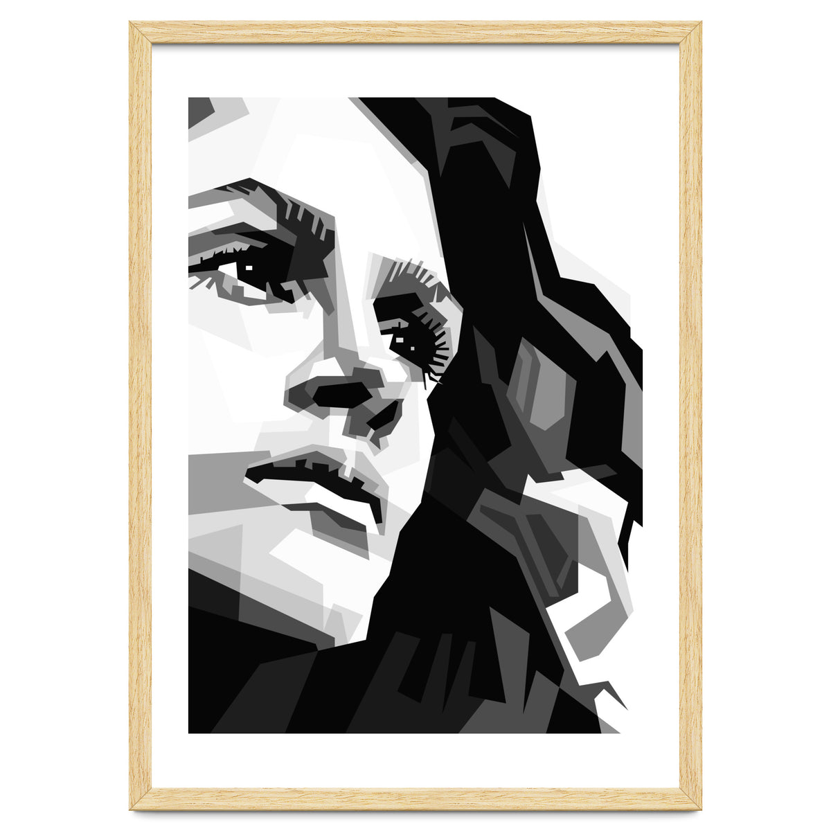 Julia Roberts Monochrome Illustration