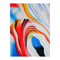 Georgia O’Keeffe – Music, Pink and Blue (1918) | Abstract Modernist Harmony of Color and Emotion (Print Only)