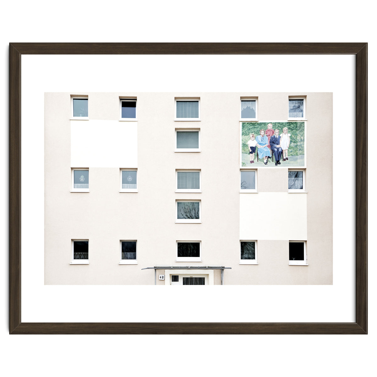 Family Painting on the wall of the residential