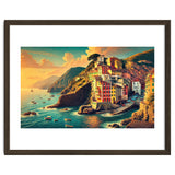 Vintage Cinque Terre Poster, Italy thumbnail