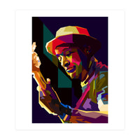 Marcus Miller Bass Jazz Musician Pop Art WPAP (Print Only)