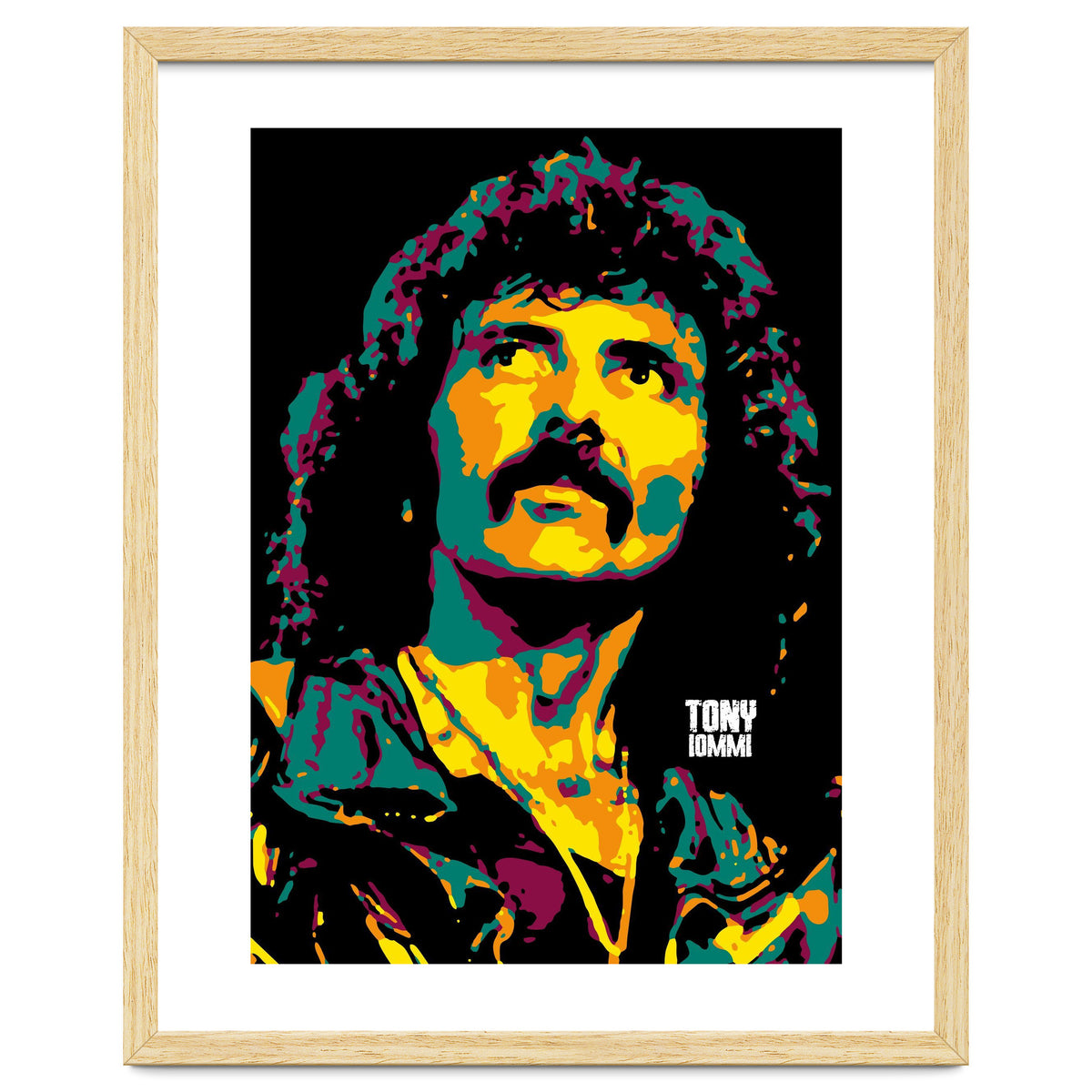 Tony Iommi Portrait Pop Art