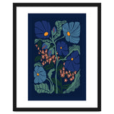 Klimt Flower Dark Blue thumbnail