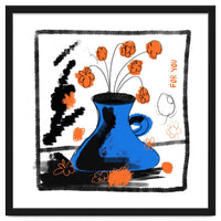 blue vase