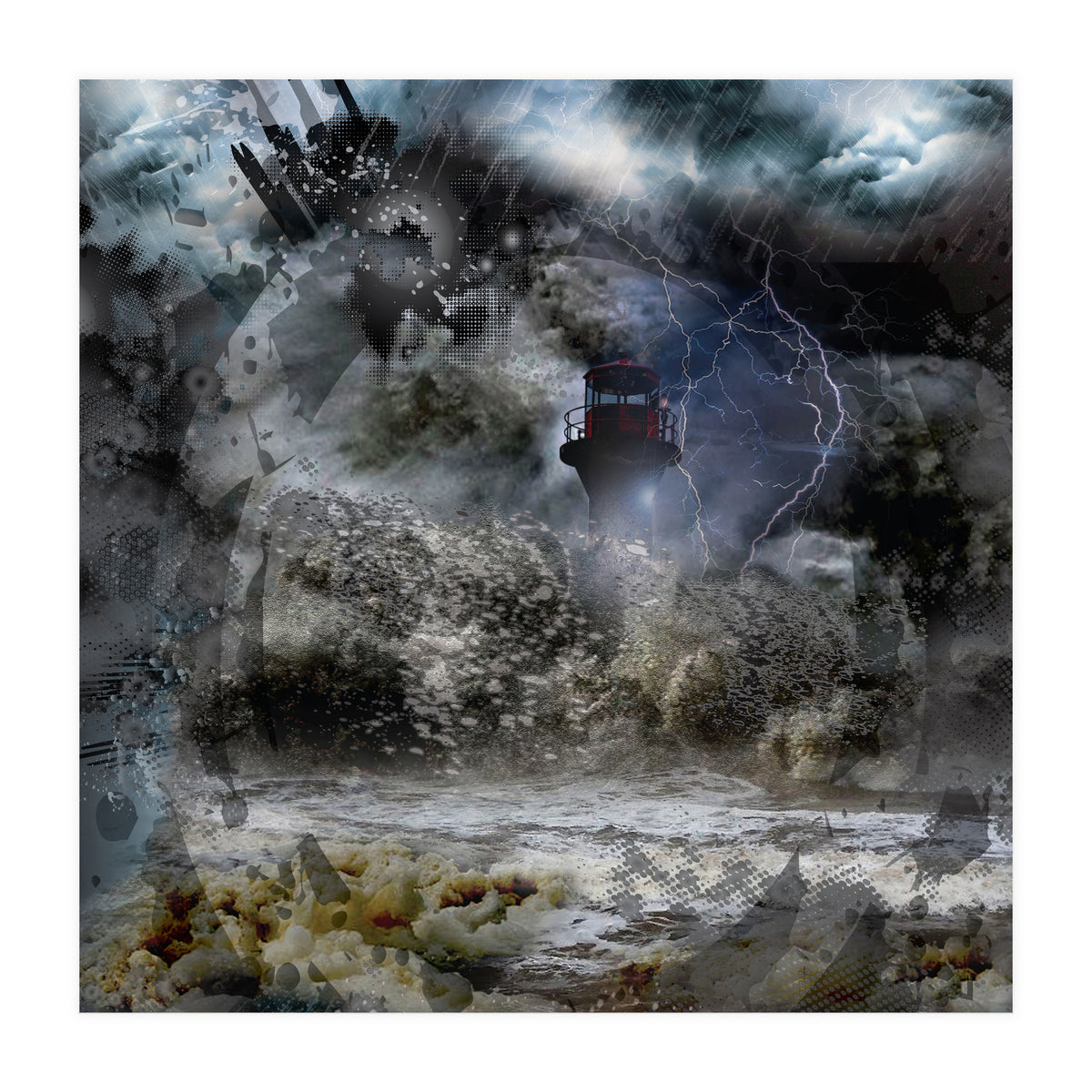 Lighthouse Storm (Print Only)