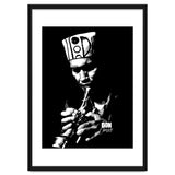 Don Cherry Trumpeter Jazz Music Legend in Grayscale thumbnail