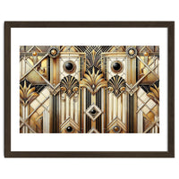 Art Deco Gold Geometric Pattern
