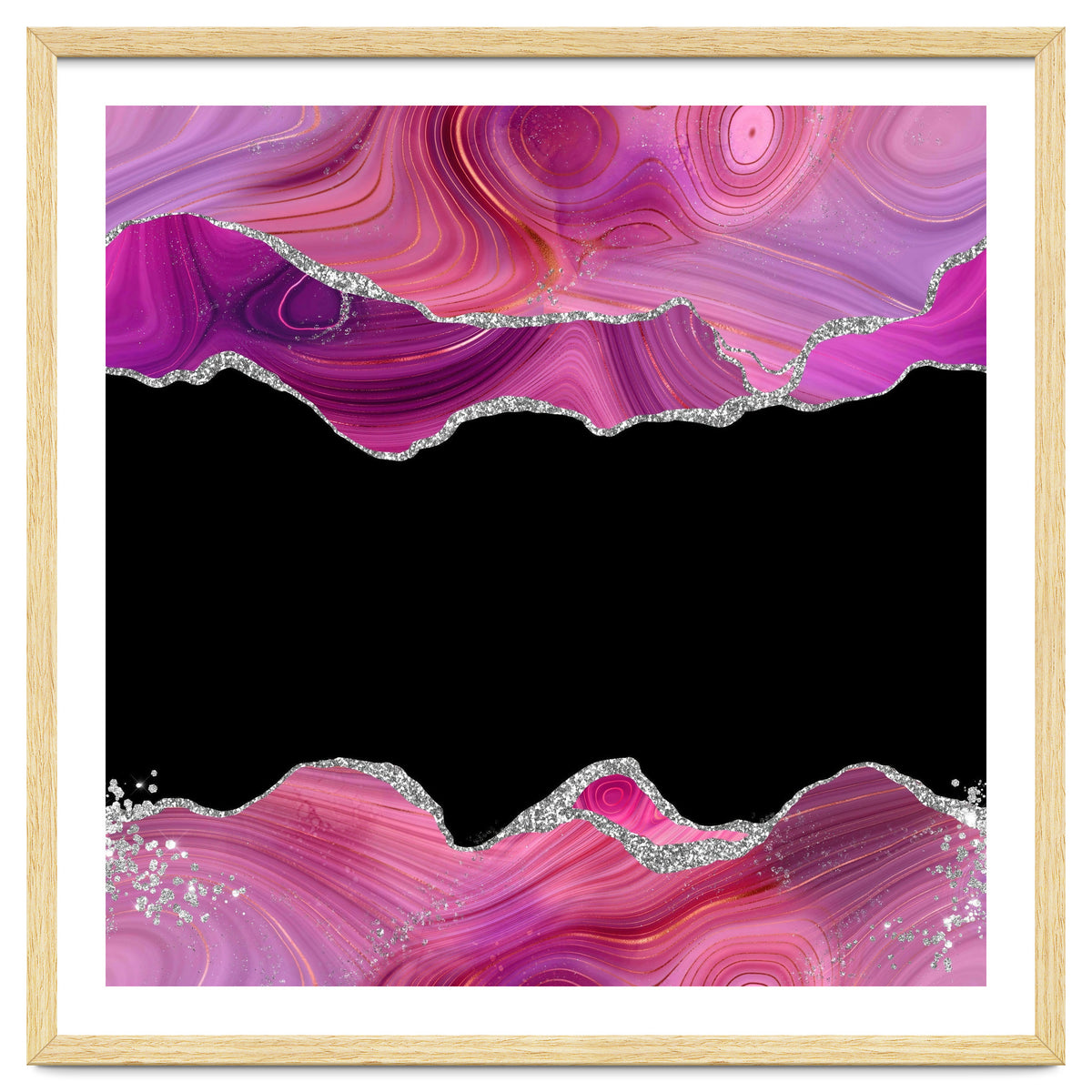Magenta & Silver Agate Texture 03