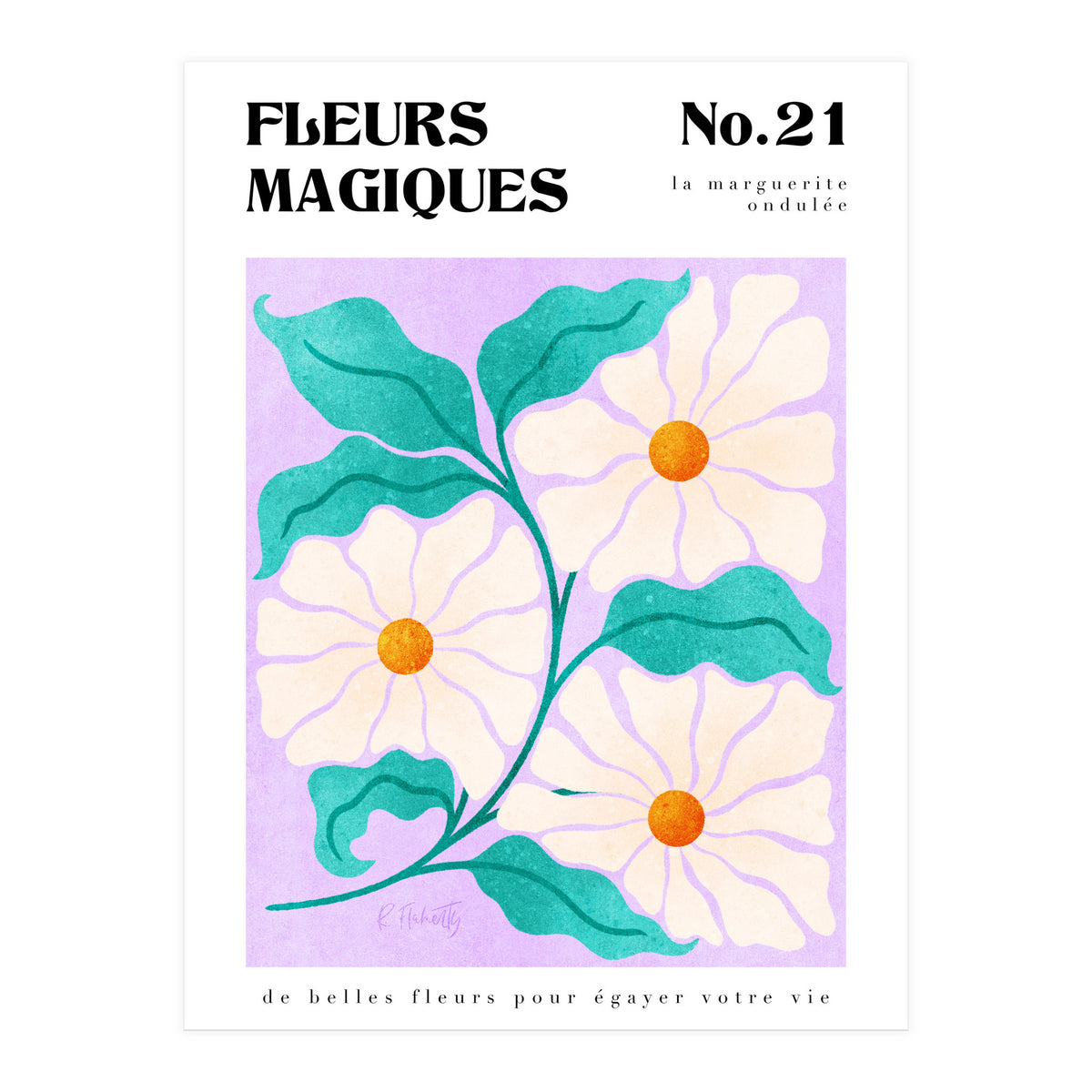 Magical Flowers No.21 Wavy Daisy (Print Only)