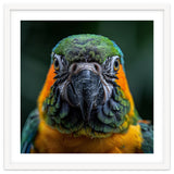 Blue And Gold Macaw Face Focused Portrait thumbnail
