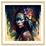Floral Native Asian Warrior Portrait thumbnail