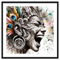 Carnival Scream Portrait