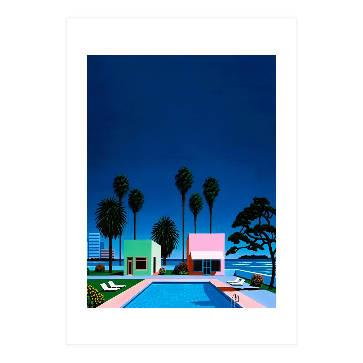 Hiroshi Nagai - City Pop , Vaporwave Aesthetic (Print Only)