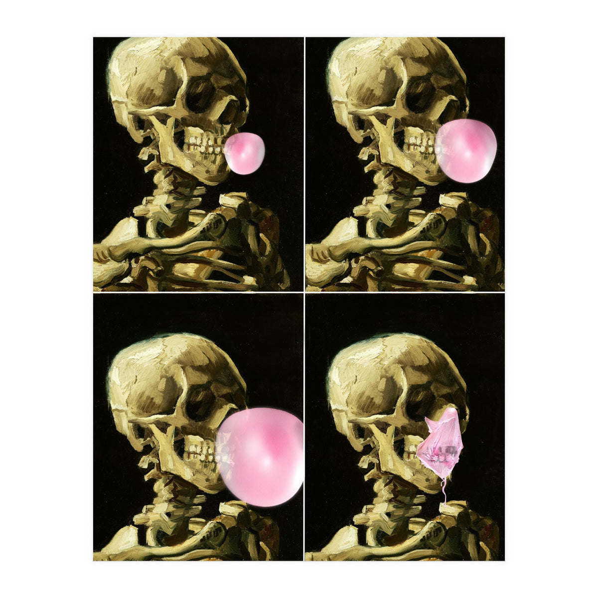 Skull Gum Explosion (Print Only)