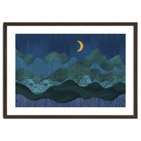 Abstract Landscape Moody Moonrise