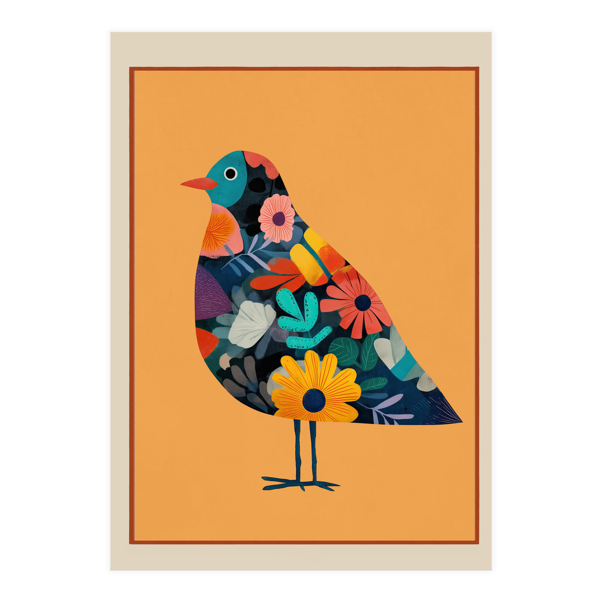 Floral Bird I (Print Only)
