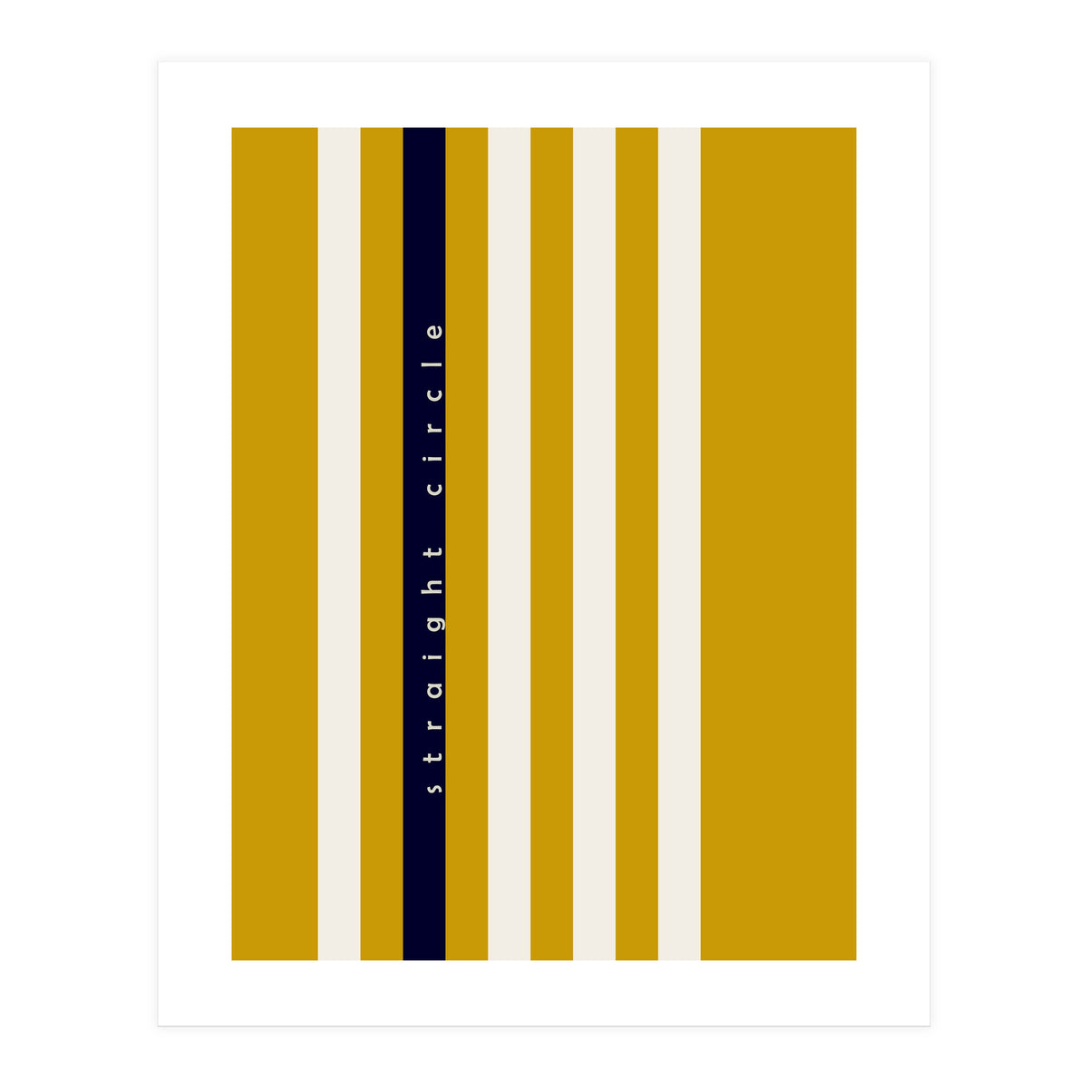 expectant iteration straight circle (Print Only)