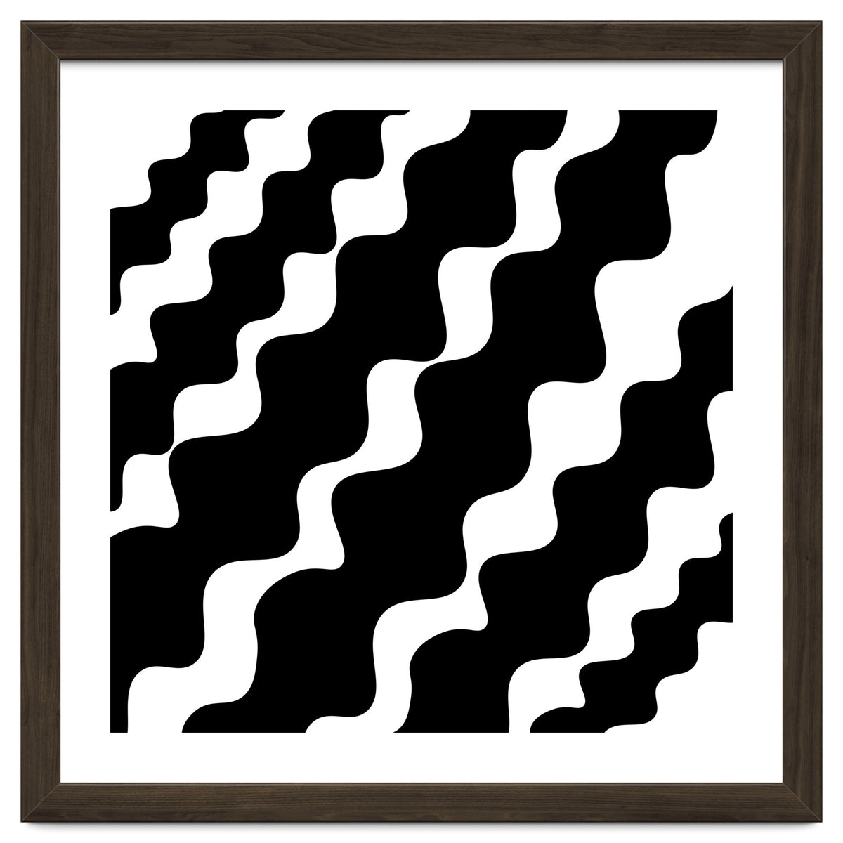 Black Wavy Pattern