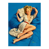 Pinup Sexy Girl Reading A Love Letter (Print Only) thumbnail