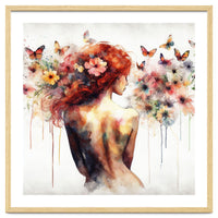 Butterfly Profile In Bloom