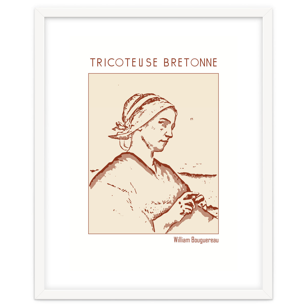Tricoteuse Bretonne – William Bouguereau