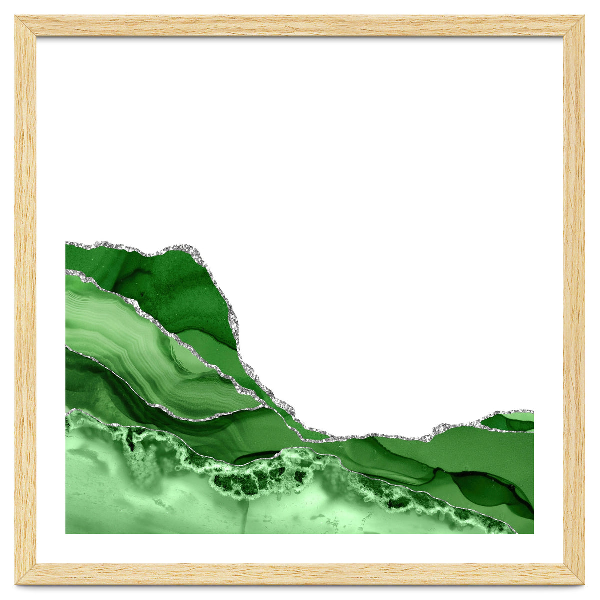 Green & Silver Agate Texture 05