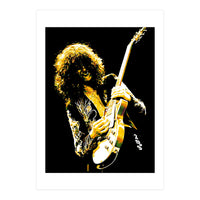 Jimmy Page American Rock Band Guitarist Legend in Pop Art (Print Only)