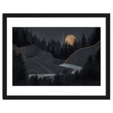 Abstract Landscape Midnight Moon thumbnail