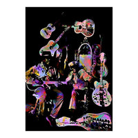 Cool John Ferguson And Captain Luke Blues Musician Legend Colorful (Print Only)