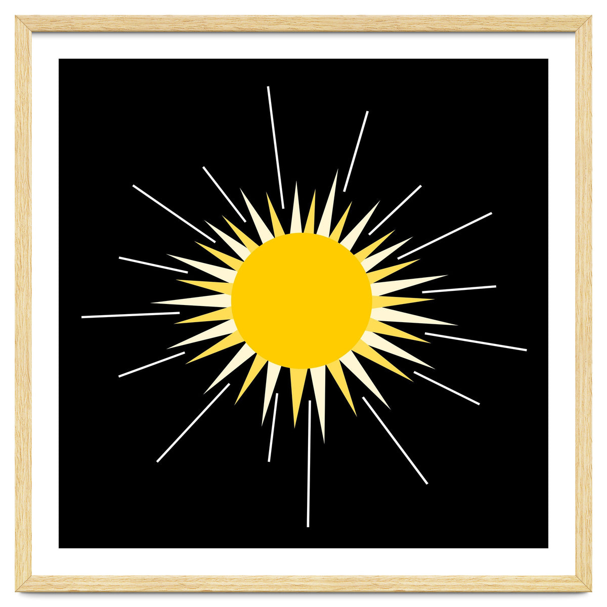 Yellow Bright Radiant Shinning Sun